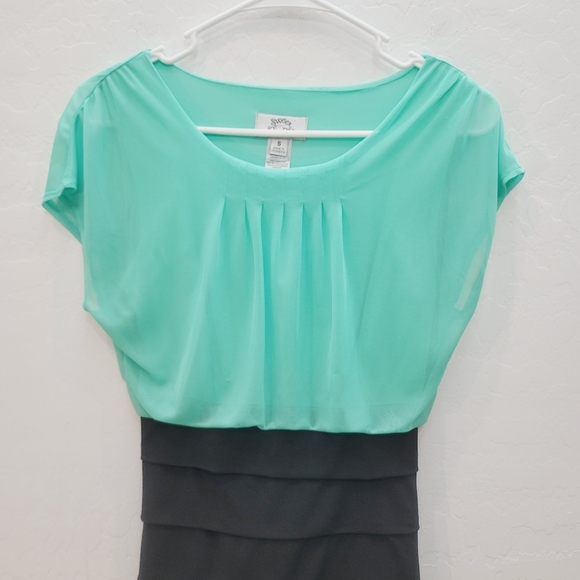 💕 Sweet Storm Mint Green & Black Dress Women's Size Small - Picture 10 of 11